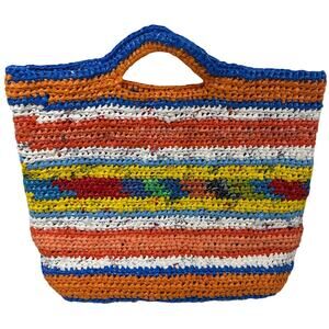 Upcycled Plarn Crocheted Tote Bag